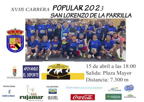 Cartel Carrera Popular LA PARRILLA 2023 600